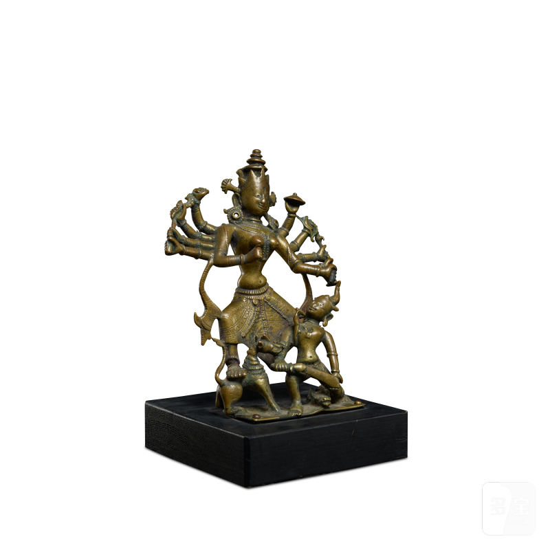 A bronze figure of Durga, India, Orissa, 17th / 18th century - 图2